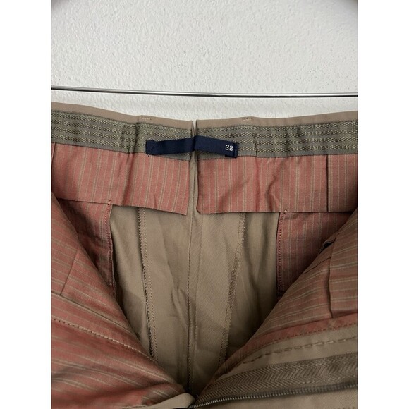 Incotex Milano Fit Men's Khaki Dress Pants 38 Classic Tailored Italian Trousers - Picture 7 of 11